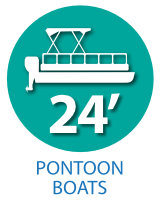24' Pontoon Boats